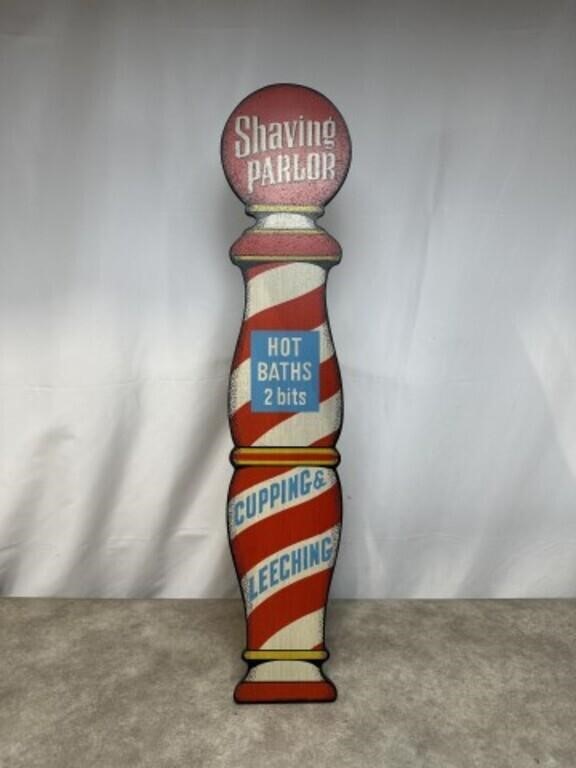 Shaving parlor sign
