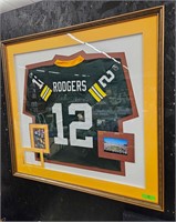 Green Bay Packers Aaron Rodgers Framed Jersey