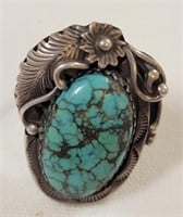 Turquoise Ring marked "RC"