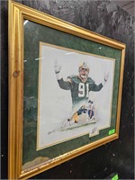 Green Bay Packers Brian Noble #91 Framed Art