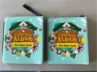 New 2 animal crossing card albums w/ some cards