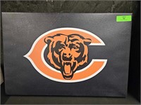Chicago Bear Logo Canvas 16" x 24"