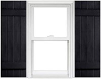 B8563  Polaris Vinyl Shutters 14.5 x 31 Black