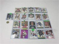 21 cartes de hockey numérotées