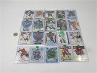 20 cartes de hockey numérotées