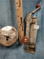 Vintage Wall Mount Metal Can Opener & Coin Bank