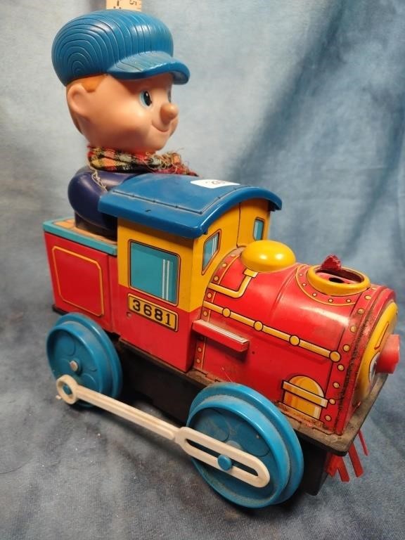 Battery Operated Tin Litho Train, 1968 Japan