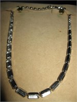 Antique Rhinestone Choker Necklace
