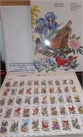 50 US State Birds & Flowers Mint  Stamp Set