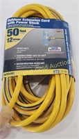 50 Ft Outdoor Extension Cord With Power Bank NIB