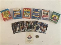 7 séries complète Baseball Topps 1990-91 - Fleer