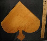 12" Vtg Spade Cutting Board