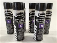 (6) New Penetrating Coil Cleaner Cans