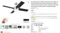 B8406  44 inch Ceiling Fans with Lights and Remote