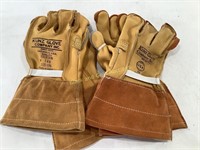 Kunz Glove Company Size 11.5 Buckskin Gloves