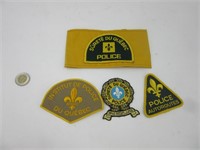 Brassard et Badge de la Police du Québec