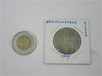 0.50$ Newfoundland 1904 silver