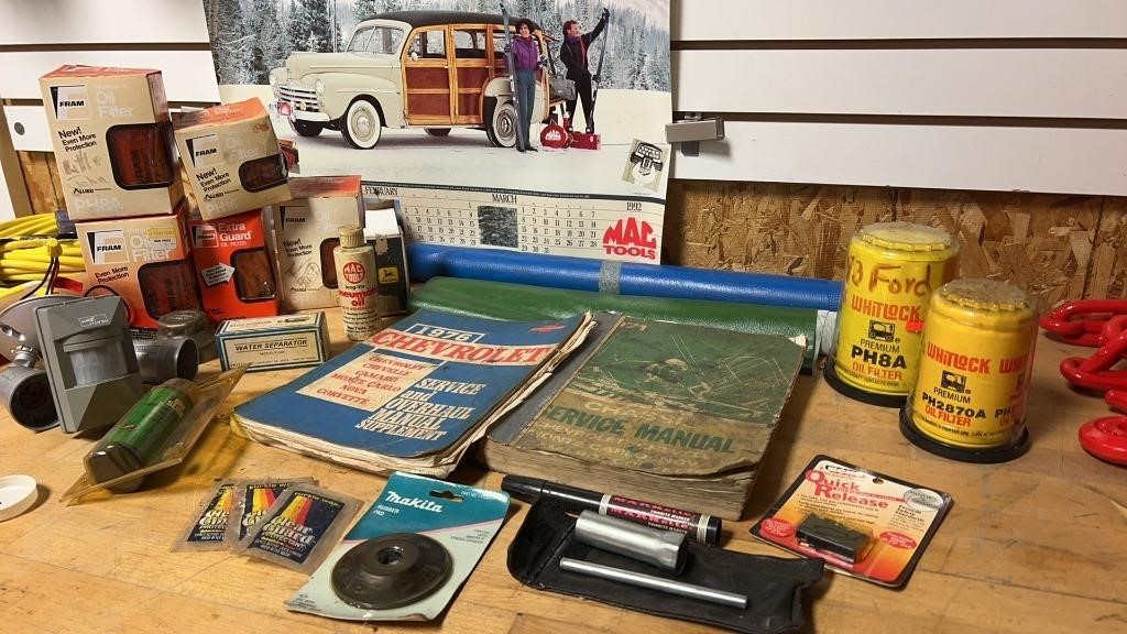 Filters, Vintage Automotive Manuals,Mac Tool 1