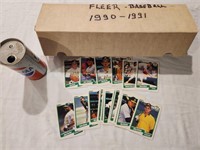 série complète de 660 cartes de baseball fleer