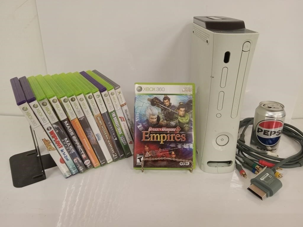 Console Xbox 360 de 120 GB avec 13 jeux (Console