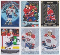 Canadiens de Montréal cartes hockey rookie divers