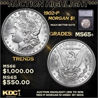***Auction Highlight*** 1902-p Morgan Dollar $1 Gr