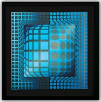 Victor Vasarely- Heliogravure Print "Untitled"