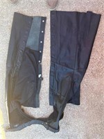 Vintage Leather Motorcycle Chaps