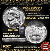 ***Auction Highlight*** 1943-s Jefferson Nickel TO