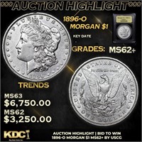 ***Auction Highlight*** 1896-o Morgan Dollar $1 Gr