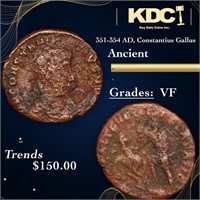 351-354 AD, Constantius Gallus Ancient Grades VF