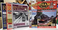 Group of train magazines