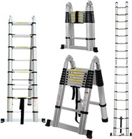 Ladders Telescoping Ladder 16.5 FT Dual Purpose