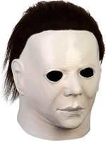 Halloween Michael Myers White Mask With Fake