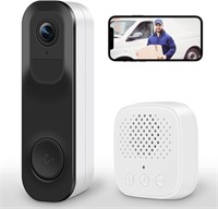 2K WiFi Video Doorbell Camera, Compatible with