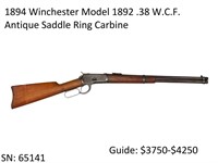 1894 Winchester Model 1892 .38 W.C.F. Antique SRC
