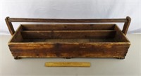 Vintage Wooden Tool Tote 34 & 1/2" L