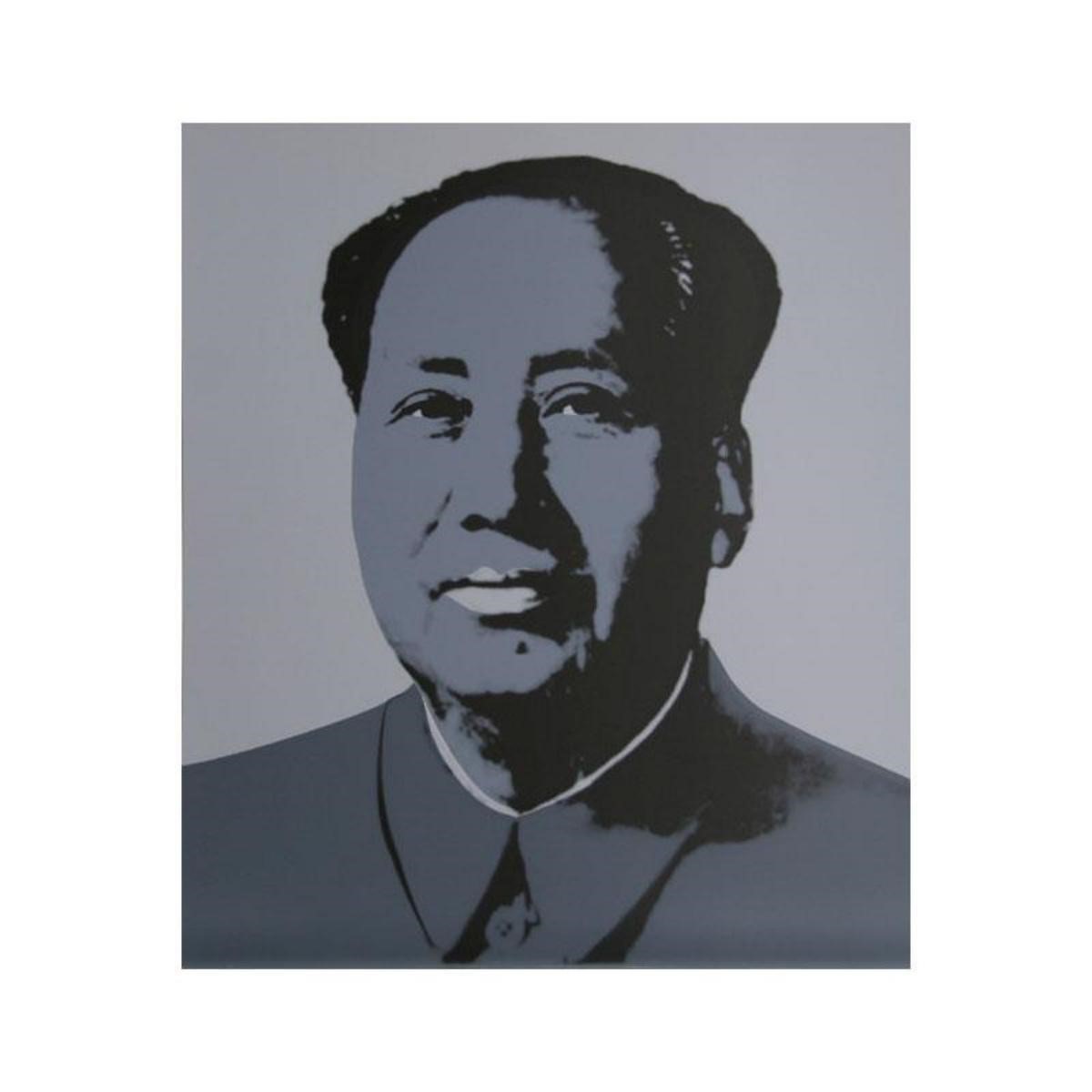 Andy Warhol "Mao Grey" Silk Screen Print from Sund