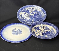 3 VTG hand-painted Japanese plates with