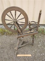 Antique Spinning Wheel 37" H