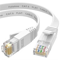 Cat 6e Ethernet Cable 75 ft, Flat Network Cable