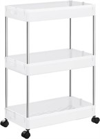 Songmics 3-Tier Rolling Cart, Storage Cart with