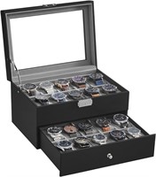 SONGMICS 20-Slot Watch Box, Watch Case with G