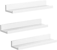 SONGMICS 15-Inch Floating Shelves, Set of 3 Wall