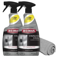 Weiman Stainless Steel Cleaner and Polish - 2 Pack