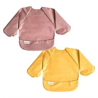 Tiny Twinkle Unisex Baby Full Sleeve 2 Pack Bibs,