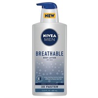 NIVEA MEN Breathable Body Lotion 13.5 Fl Oz Bottle