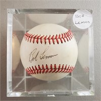 Bob Lemon Signed Baseball - No COA
