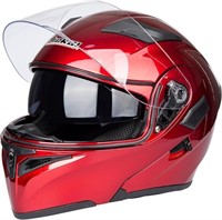 Full Face Motorcycle Helmet Dual Visor Sun S