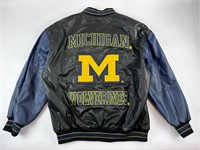Michigan Wolverines Leather Varsity Jacket Size XL